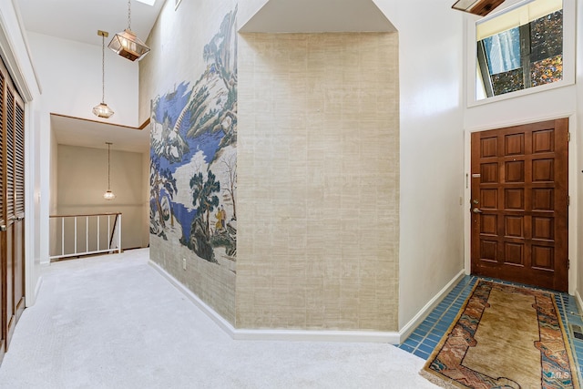 1574 E Sendero Ln, Boise, ID 83712 - foyer featuring a high ceiling and baseboards