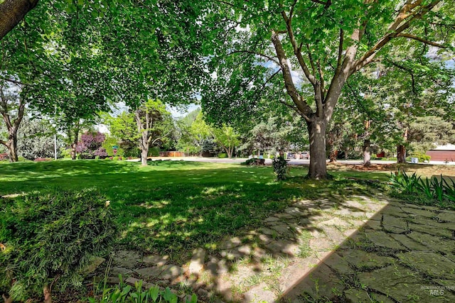 1574 E Sendero Ln, Boise, ID 83712 - view of grassy yard featuring view of wooded area