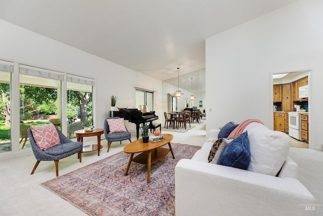 1574 E Sendero Ln, Boise, ID 83712 - living area featuring light colored carpet