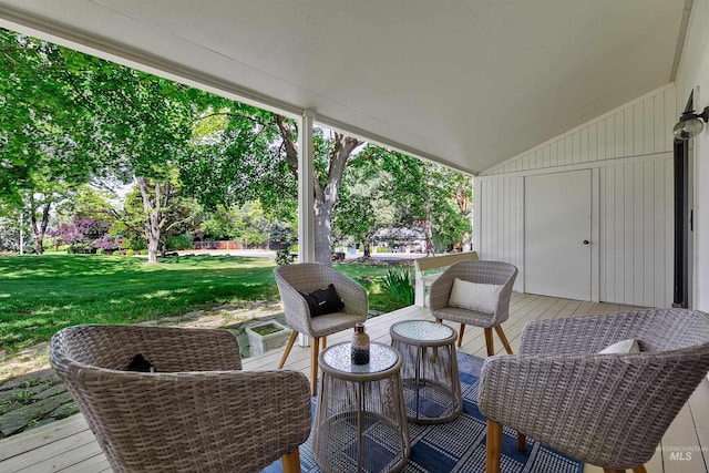1574 E Sendero Ln, Boise, ID 83712 - deck with a lawn