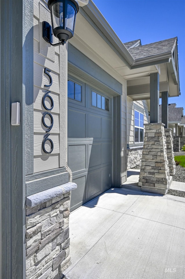 5696 W Polecat Dr, Eagle, ID 83616 - garage with concrete driveway