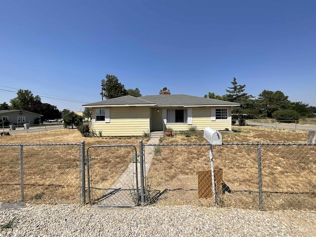 view of ranch-style home