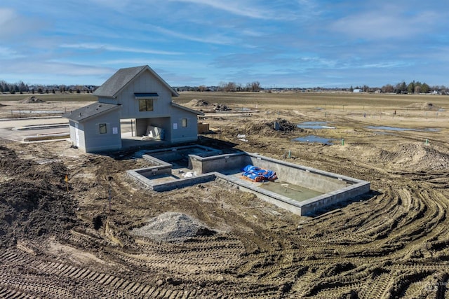 drone / aerial view featuring a rural view