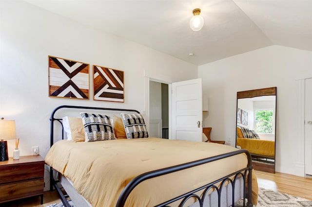 312 4th Ave, Lewiston, ID 83501 - bedroom featuring wood finished floors and vaulted ceiling