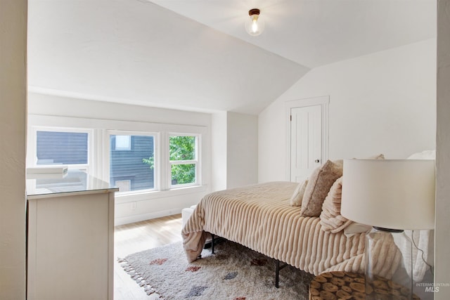312 4th Ave, Lewiston, ID 83501 - bedroom with wood finished floors and vaulted ceiling