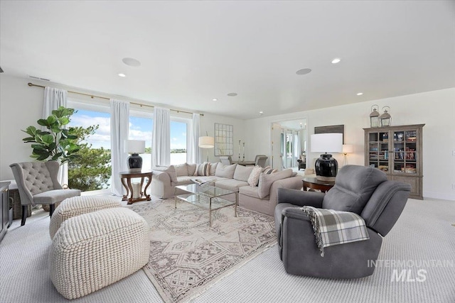 8 River Run Ests, Burley, ID 83318 - living area with light colored carpet and recessed lighting