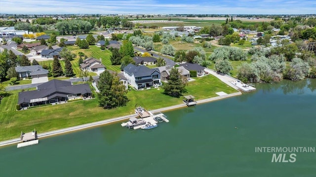 8 River Run Ests, Burley, ID 83318 - aerial view of residential area featuring a large body of water