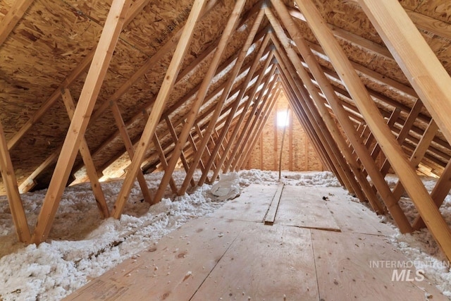 view of attic