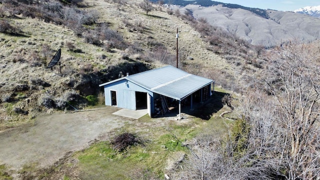 aerial view featuring a mountain view