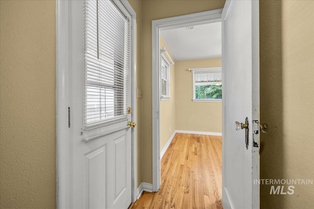 3205 W Crescent Rim Dr, Boise, ID 83706 - entryway with light wood-style floors and baseboards