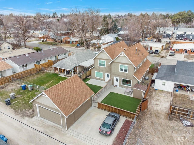 birds eye view of property featuring a residential view