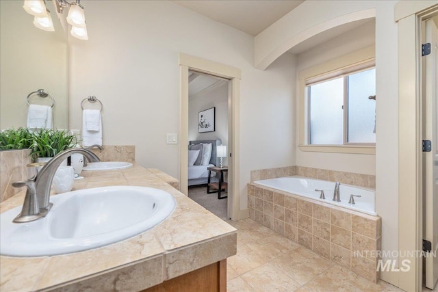 2895 E Shadowwolf Dr, Eagle, ID 83616 - full bath with a garden tub and double vanity