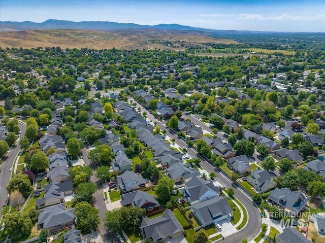 2895 E Shadowwolf Dr, Eagle, ID 83616 - aerial view of residential area featuring a mountain backdrop