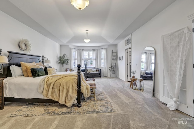 930 W Wanda Ln, Heyburn, ID 83336 - carpeted bedroom featuring multiple windows, a raised ceiling, and baseboards
