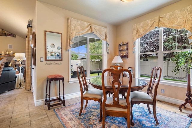 455 Coiner Cir, Twin Falls, ID 83301 - dining room with baseboards and light tile patterned flooring