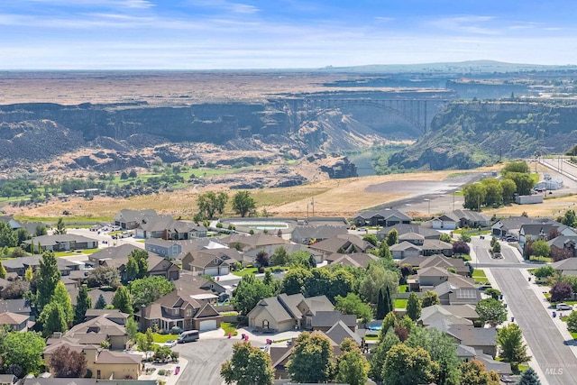 455 Coiner Cir, Twin Falls, ID 83301 - aerial view of property's location featuring nearby suburban area and a mountain backdrop