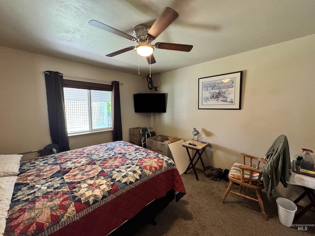 1309 Golden Pheasant Dr, Twin Falls, ID 83301 - bedroom featuring carpet floors and ceiling fan