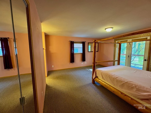 384 Race Creek Rd, Riggins, ID 83549 - carpeted bedroom featuring multiple windows and access to outside