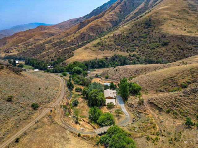 384 Race Creek Rd, Riggins, ID 83549 - aerial view with a mountain view and a rural view