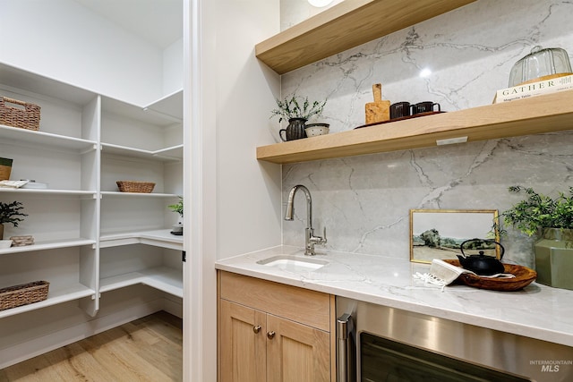 6203 W Estuary St, Eagle, ID 83616 - storage area with a sink and wine cooler