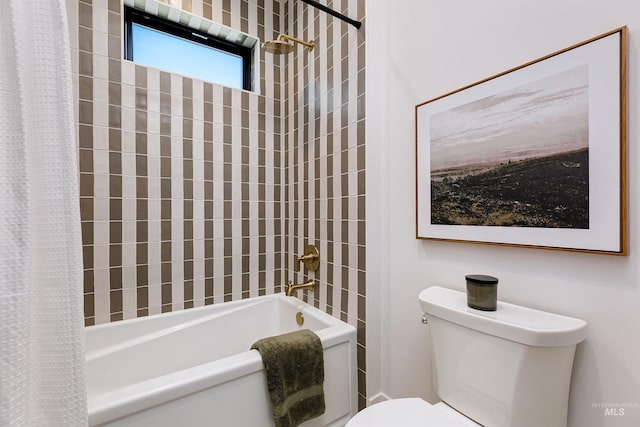 6203 W Estuary St, Eagle, ID 83616 - bathroom with shower / tub combo with curtain and toilet