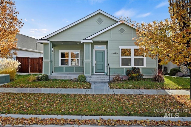 view of bungalow-style home