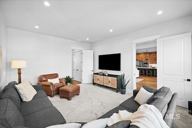 8848 Overunder Ln, Middleton, ID 83644 - carpeted living area featuring recessed lighting