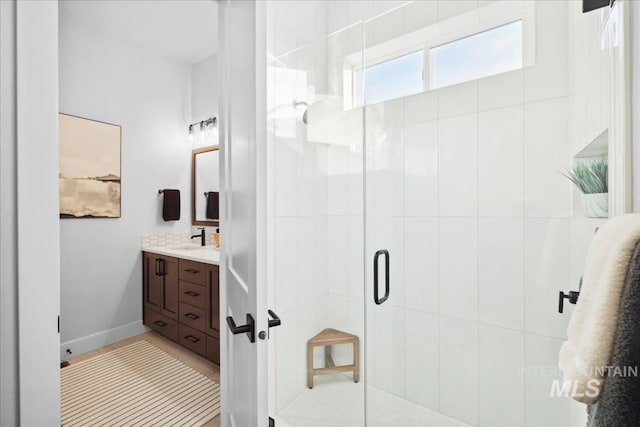 8848 Overunder Ln, Middleton, ID 83644 - bathroom with vanity and a shower stall