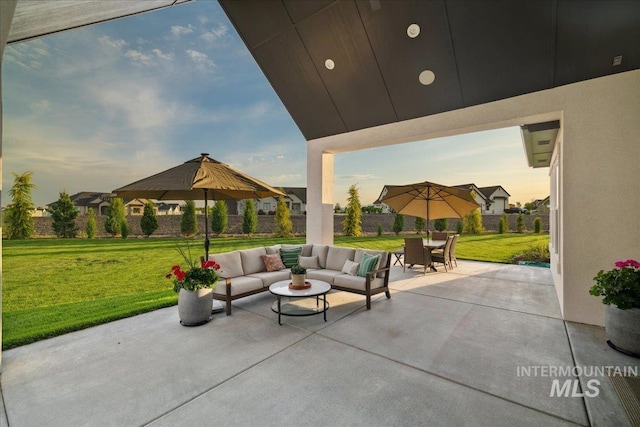 8848 Overunder Ln, Middleton, ID 83644 - view of patio / terrace featuring outdoor lounge area and outdoor dining space