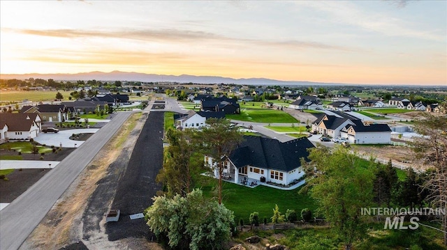 8848 Overunder Ln, Middleton, ID 83644 - aerial view at dusk of a residential view