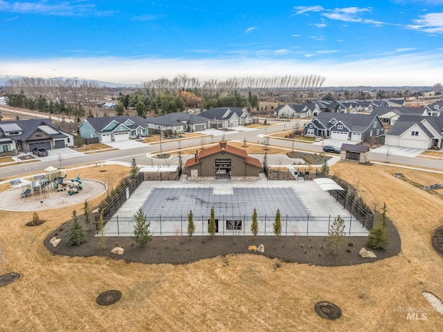 birds eye view of property featuring a residential view