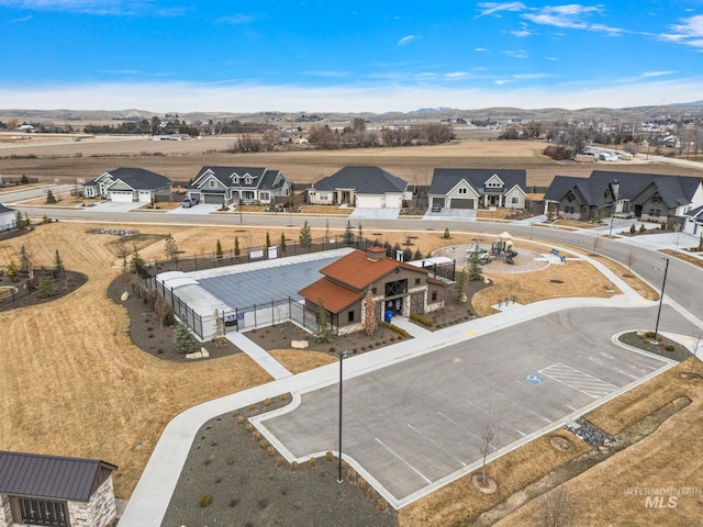 aerial view featuring a residential view