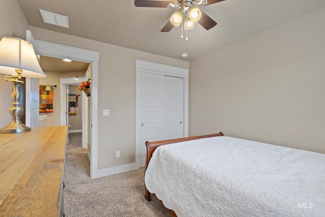 9462 W Whitecrest, Star, ID 83669 - carpeted bedroom with a closet and a ceiling fan