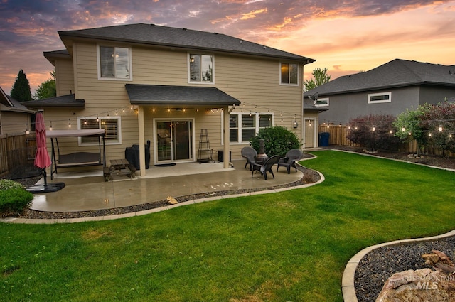 9462 W Whitecrest, Star, ID 83669 - back of house featuring a patio area and a fenced backyard