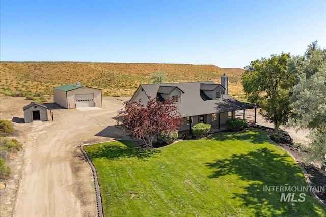 1006 Hill Rd, Homedale, ID 83628 - aerial view of sparsely populated area featuring a mountain backdrop