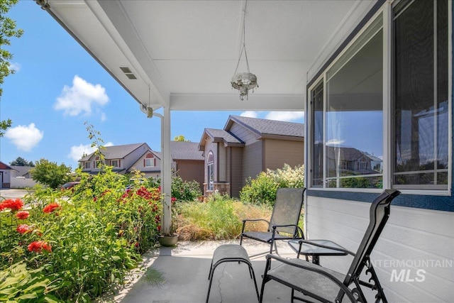 583 E Willowridge Ct, Kuna, ID 83634 - view of patio / terrace featuring a residential view
