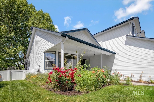 583 E Willowridge Ct, Kuna, ID 83634 - view of home's exterior featuring a porch