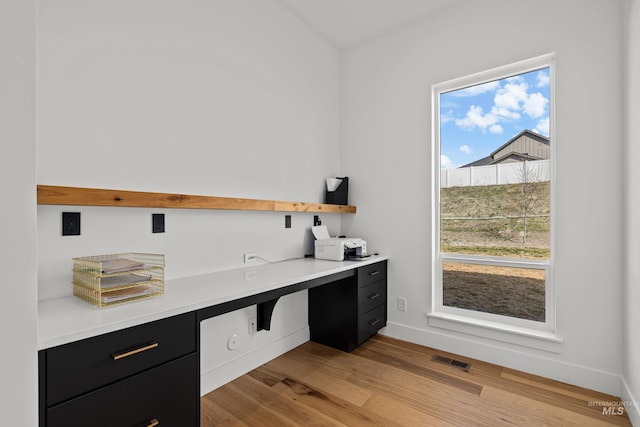 13684 N Sage Grouse Pl, Boise, ID 83714 - office space featuring light wood-type flooring, visible vents, and baseboards