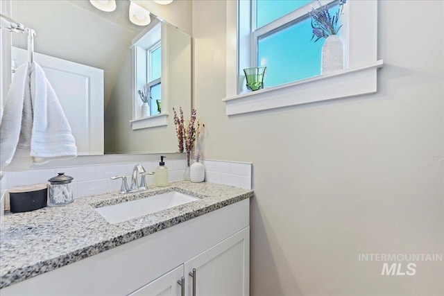 bathroom with vanity