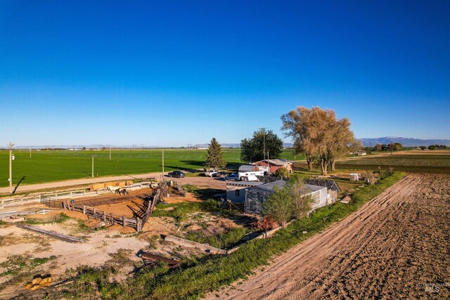 exterior space featuring a rural view