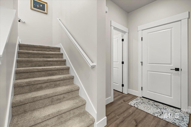 205 S Ripplerock Ln, Star, ID 83669 - staircase featuring wood finished floors and baseboards
