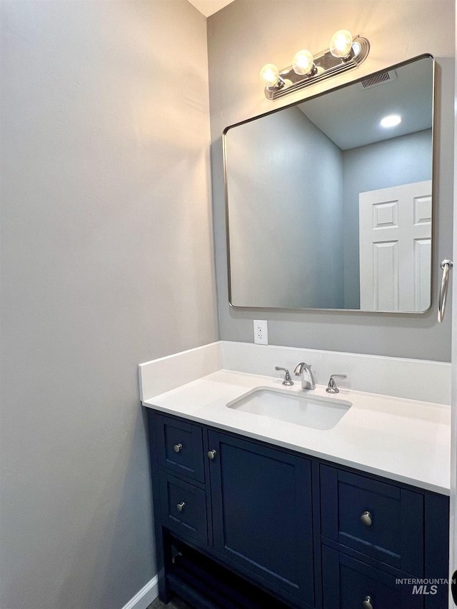 bathroom featuring vanity