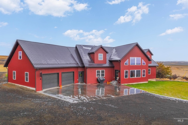 340 Gill Point Rd, Grangeville, ID 83530 - view of front of property with a garage and a front yard