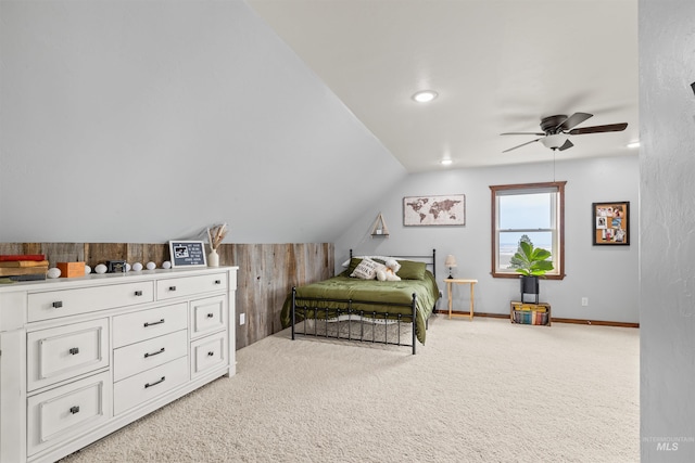 340 Gill Point Rd, Grangeville, ID 83530 - carpeted bedroom with ceiling fan and lofted ceiling