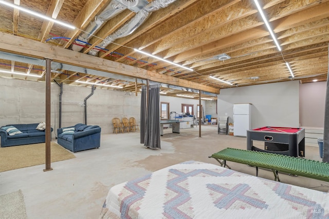 340 Gill Point Rd, Grangeville, ID 83530 - basement featuring white fridge