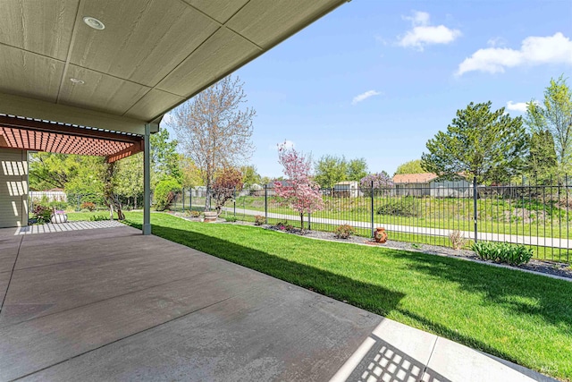 view of patio / terrace featuring a fenced backyard