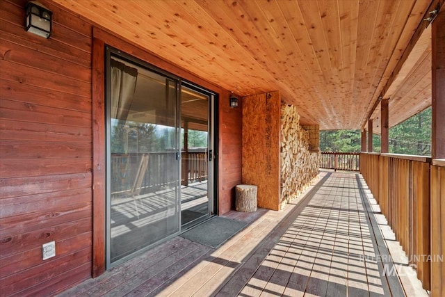 exterior space featuring covered porch