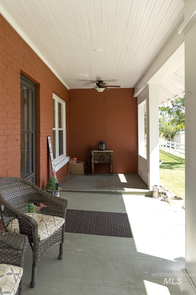 10489 Scotch Pine Rd, Payette, ID 83661 - view of patio / terrace with a ceiling fan
