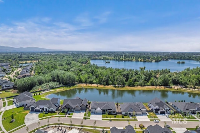 124 S Eagles Roost Way, Eagle, ID 83616 - aerial perspective of suburban area with a nearby body of water
