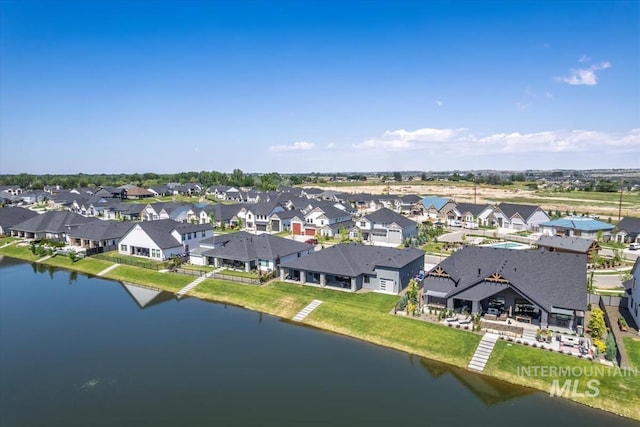 124 S Eagles Roost Way, Eagle, ID 83616 - aerial perspective of suburban area featuring a nearby body of water